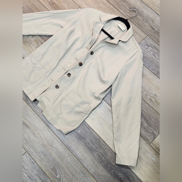 Appleseed's Beige Button-Up Jacket Size Small - Picture 3 of 9